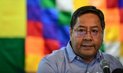 El candidato a la presidencia por el Movimiento al Socialismo (MAS), Luis Arce