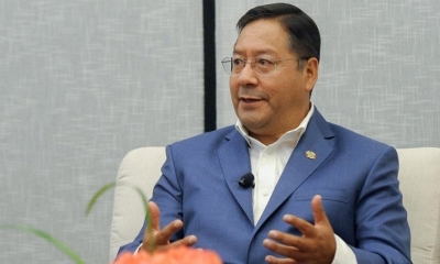 Luis Arce, presidente de Bolivia. ABI