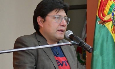 Molina estuvo en la inauguración del año judicial en Potosí.