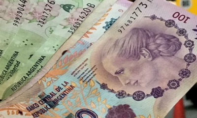Billetes de la moneda argentina. Foto: Referencial.