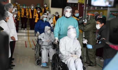 Pacientes recuperados del Coronavirus en La Paz. Foto: AMN