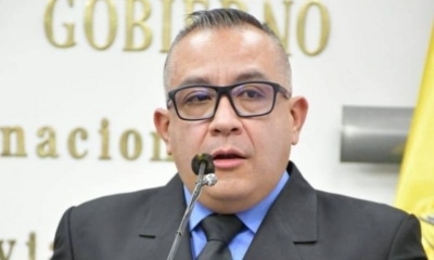 El viceministro de Régimen Interior y Policía, Nelson Cox.