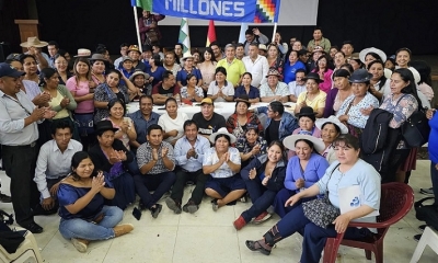 Reunión de los legisladores con Evo Morales