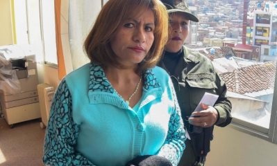 Patricia Pacajes exjueza del caso bebé Alexander/Foto. RRSS