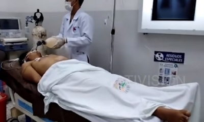 El hombre se encuentra hospitalizado/Foto. Captura de pantalla