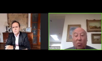 Enrique García envia un mensaje al gobierno boliviano. Foto/captura de pantalla.