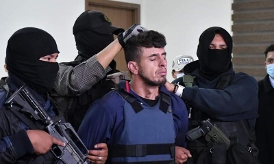 El recluso Felipe Edvaldo Menezez, presentado por la Policía.