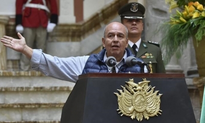 El ministro de Gobierno, Arturo Murillo en conferencia de prensa. | Archivo | APG