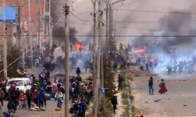 Imagen del enfrentamiento en Senkata en noviembre de 2019. Foto de archivo.