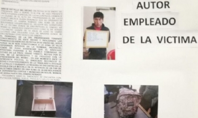 La Policía presentó los datos del detenido. 