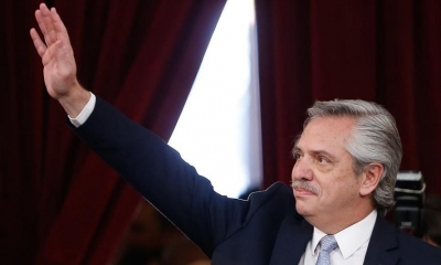 El presidente de Argentina, Alberto Fernández