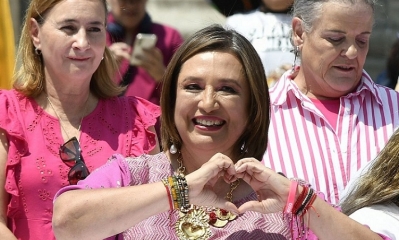 Candidata presidencial de la oposición en México, Xóchitl Gálvez