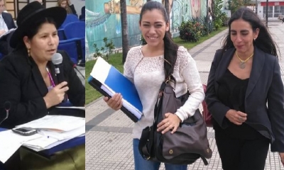 Flora Aguilar, Adriana Salvatierra y Gabriela Montaño/Foto. Kandire
