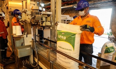 Venta de urea supera los $us 50 MM en tres meses de producción de la PAU