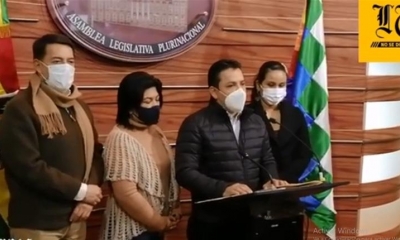 Conferencia de la Bancada de Creemos. | Agencias