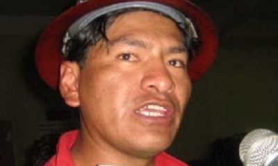 Edwin Peredo de la COD de Oruro/Foto. RRSS
