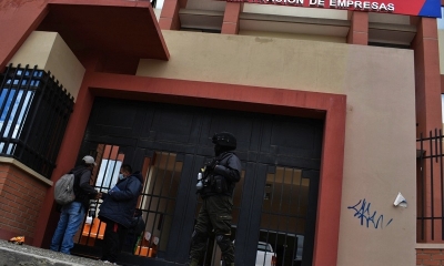El edificio donde se registró la tragedia en la UPEA. Foto: APG