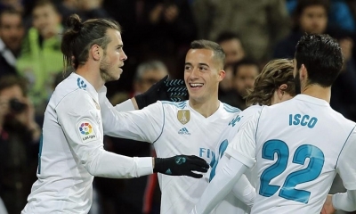 Bale y Lucas Vázquez en un partido del Real Madrid. (AP)