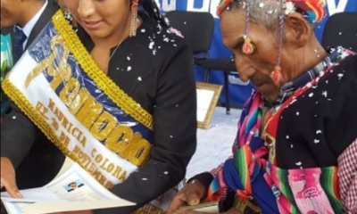 La flamante bachiller orgullosa de sus costumbres/Foto. RRSS