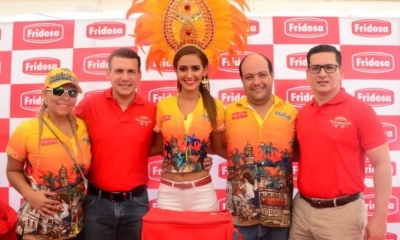La reina del carnaval Carla Añez estuvo presente en el evento/Foto. Adsequi