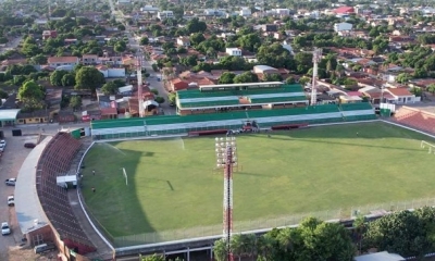 Una vista aérea del estadio Gilberto Parada