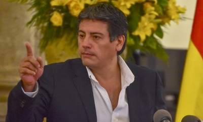 Jerjes Justiniano, ministro de la Presidencia. APG