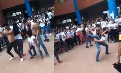 Sancionaran a los responsables de este escena bochornosa en la UAGRM/Foto. Kandire