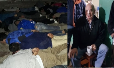 La policía controló la situación/Foto. Kandire