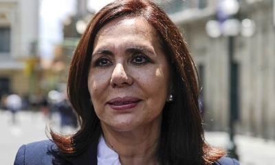 La canciller, Karen Longaric. | AFP