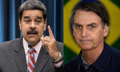 Nicolás Maduro y Jair Bolsonaro | Fuente: AFP