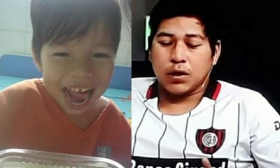 Sebastián y  su padre Evert Justiniano/Foto. Kandire
