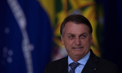 El presidente de Brasil, Jair Bolsonaro, participa de un acto en Brasilia. | EFE