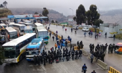 Paro cívico en El Alto. Foto: @ArminCopa