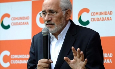 El candidato a la presidencia por la alianza de Comunidad Ciudadana (CC), Carlos Mesa