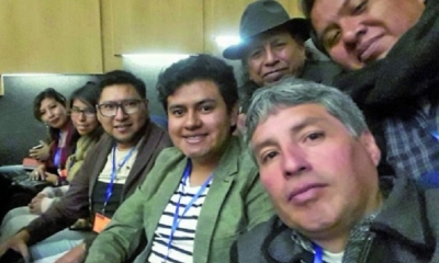 La delegación chuquisaqueña en el congreso, en La Paz/Foto. CS
