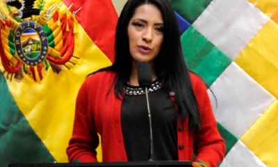 Wilma Alanoca, Ministra de Culturas/Foto. RRSS