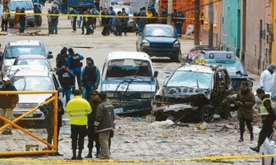 Continúan las investigaciones sobre las explosiones en Oruro. Foto: Internet