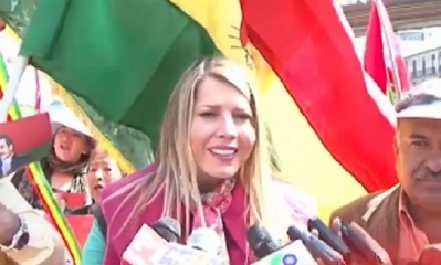 Maricruz Ribera esposa del alcalde de La Paz/Foto. Captura de pantalla