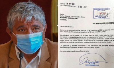 El alcalde de La Paz, Iván Arias