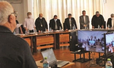 Los obispos de Bolivia en una reunión anterior. / Foto: Archivo.