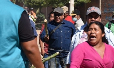 Enfrentamientos en la avenida Paurito, ruta de acceso al Vertedero Municipal.