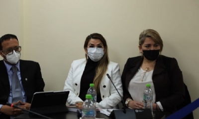 Jeanine Áñez en audiencia