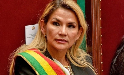 La presidenta, Jeanine Áñez. 