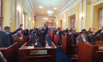 El pleno de la Asamblea Legislativa Departamental de La Paz