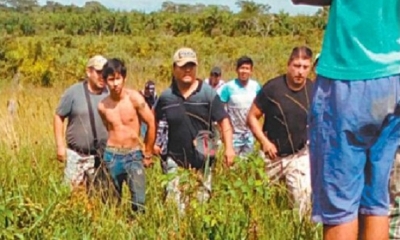 El sospechoso fue aprehendido. Foto: El Deber