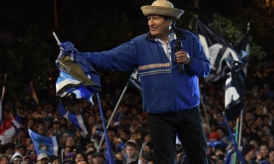 Evo Morales en el Cambódromo/Foto. RRSS