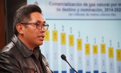 El viceministro de Presupuesto y Contabilidad Fiscal, Zenón Mamani. 