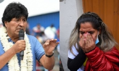 Lieder del MAS, Evo Morales y Carolina Ribera, hija de Jeanine Añez 