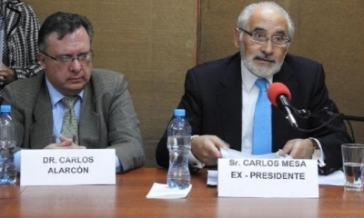 Carlos Alarcón y Carlos Mesa/Foto. RRSS