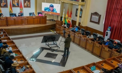 Una sesión de la Asamblea Legislativa Departamental de Potosí.